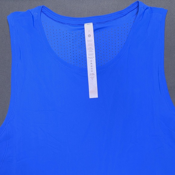 Lululemon Run On Tank-size 6/Blue Bolt - Picture 2 of 5